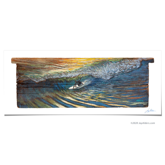 Slabby Chunk - surf art print by Jay Alders