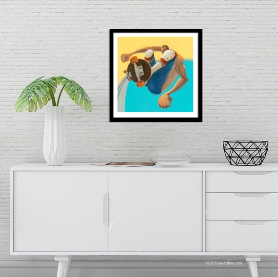 Jay Adams skate art print by Jay Alders - elogonated style