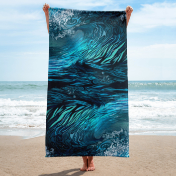 Slightly Stoopid surf art beach towel by Jay Alders