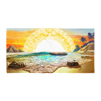Surf Art Aztec Swell Closer to the sun vibe beach towel by Artist Jay Alders
