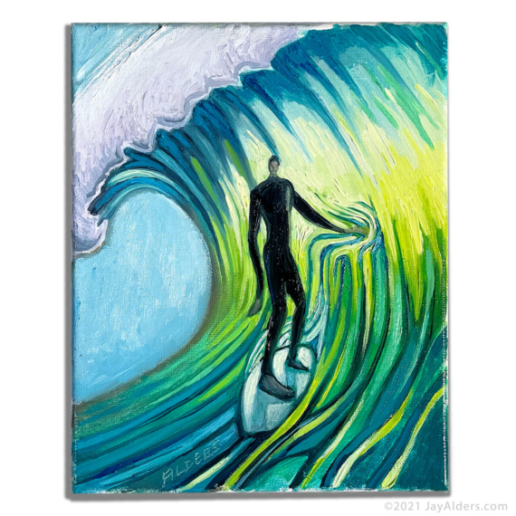 Surfer 7121 - Art Painting by jay Alders