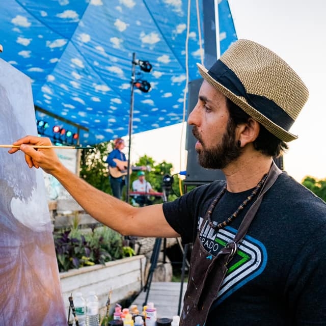 Jay-Alders-live-painting-brett-dennen Jay Alders live painting with Brett Dennnen