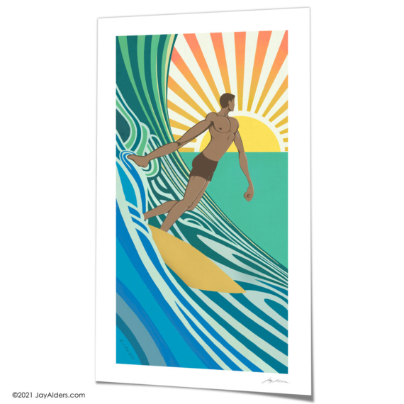 Hand Dipped - Stylized surf art