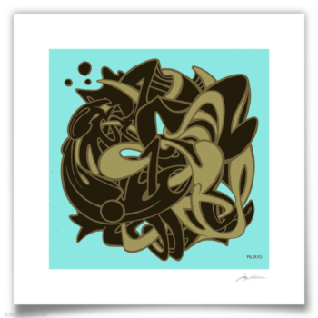 Hydroglyphics # 5 - abstract art print