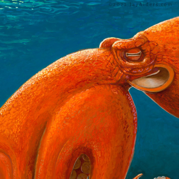 Octopus artwork by modern painter Jay Alders