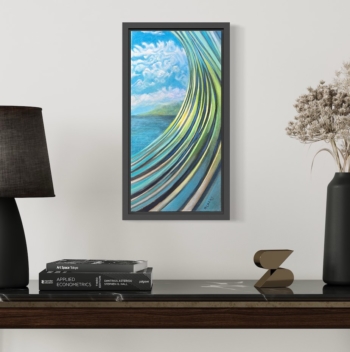 framed art for beach themed home, wave 82422 by Jay Alders, Artist