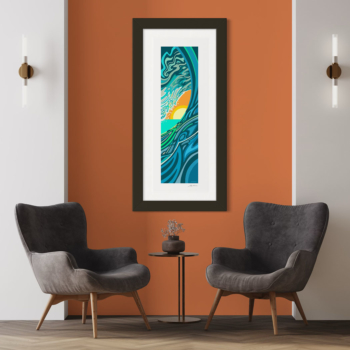 Longbeach Crest - Fine art print of an ocean wave