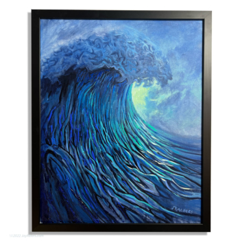 Wave # 12922 - Original acrylic modern art painting of a wave by Jay Alders