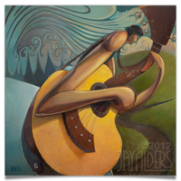 アート・デザイン・音楽 Views on Nudes Bill Jay Bend in the Road - Archival Museum Quality Print Acoustic Guitar