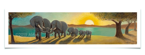 Rooted in Love - Museum Quality Elephant Art Print - Image 2