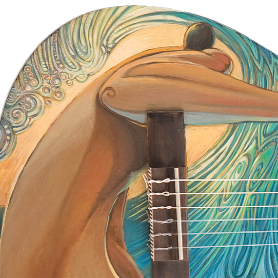 Cosmic Guitar - Painted Guitar by Jay Alders - Image 2