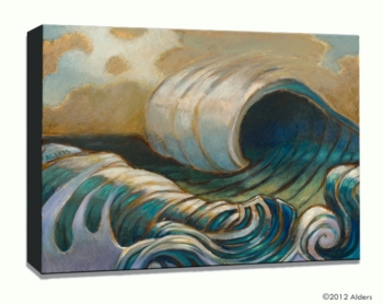 Overnight swell -contemporary surf wave painting