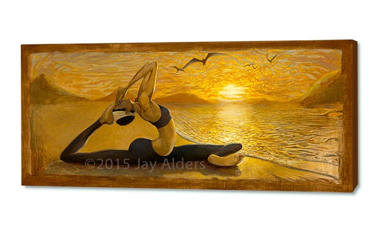 Satori Tides - Museum Quality Yoga Art Print - The Art of Jay Alders